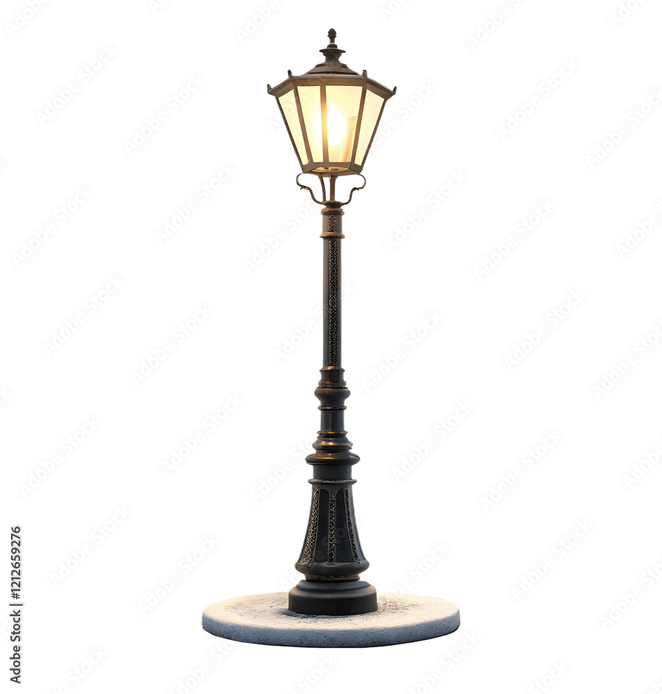 old street lamp isolated on transparent background old street lamp isolated on transparent background