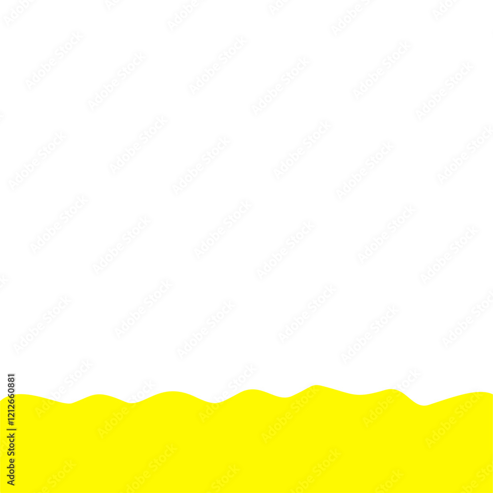 Obraz premium Yellow Bottom Border