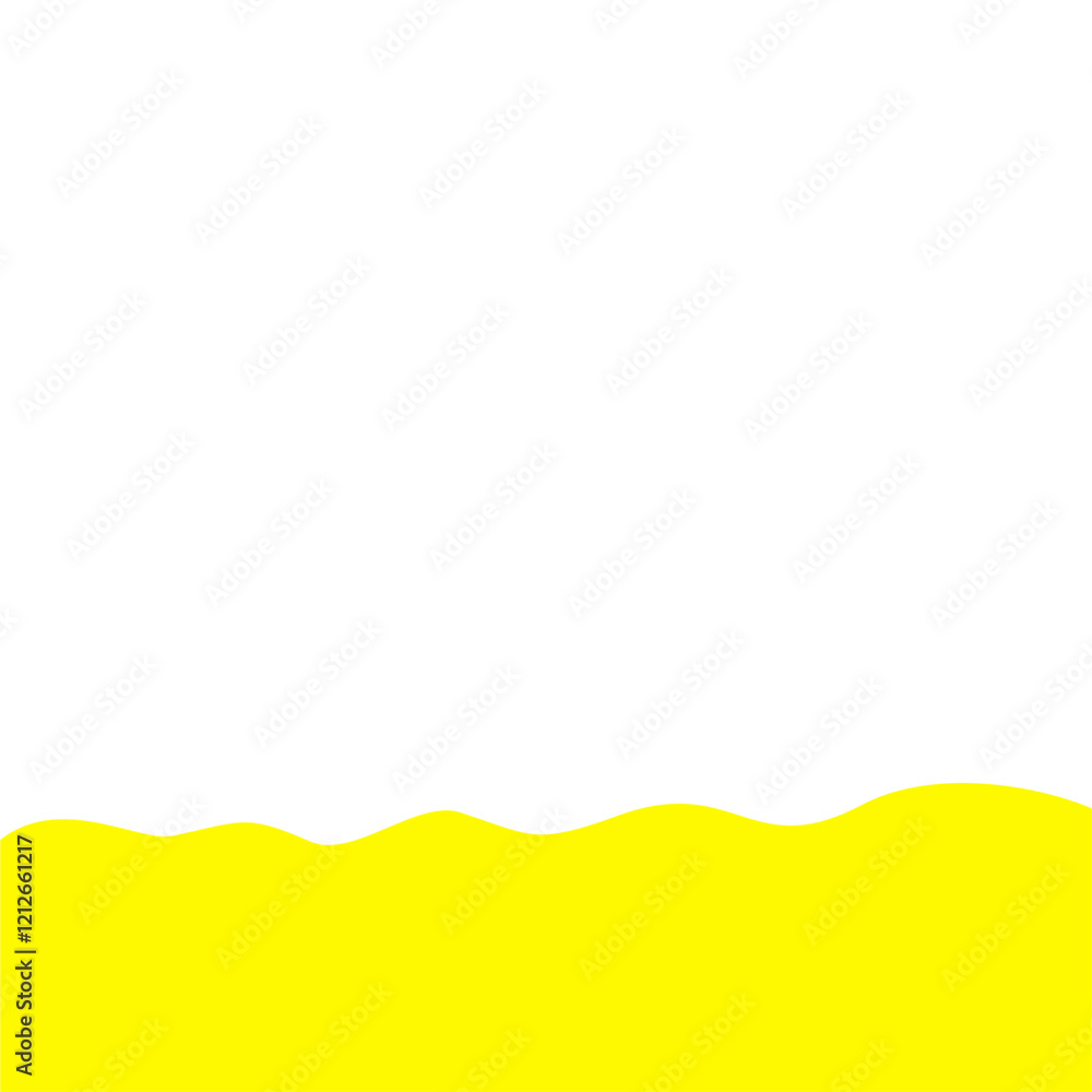 Fototapeta premium Yellow Bottom Border