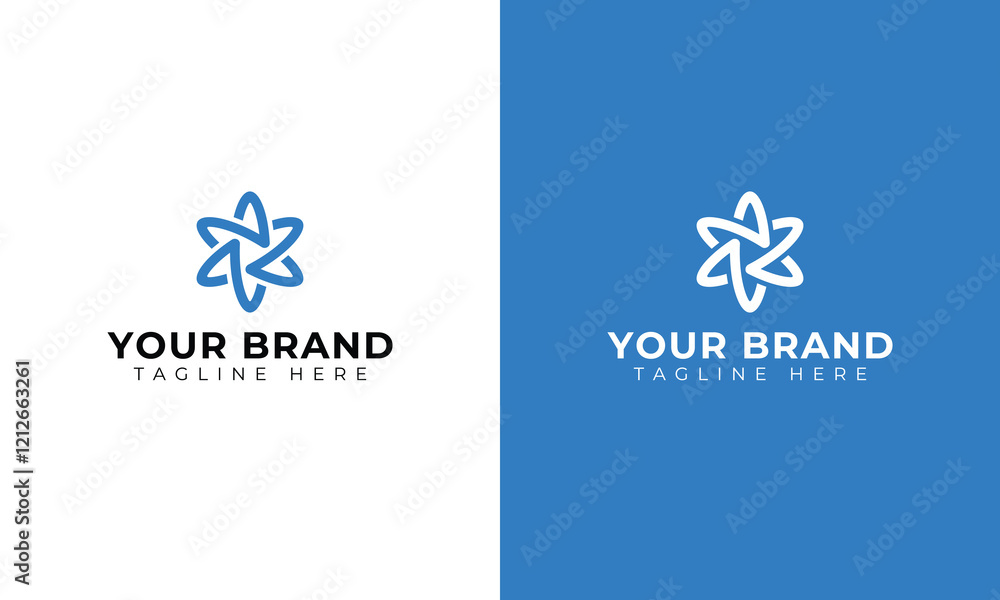 R logo template with physics light template R logo template with physics light template