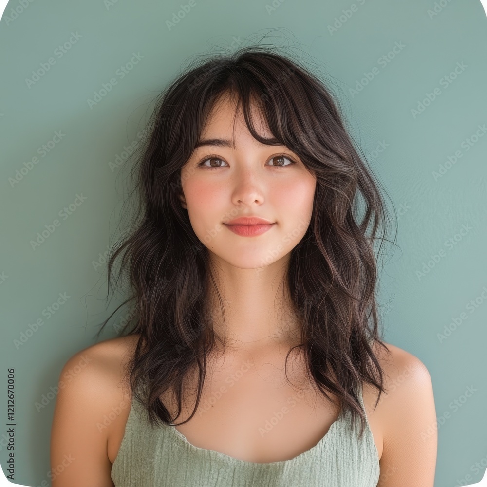 Charming Portrait of a Smiling Young Woman Charming Portrait of a Smiling Young Woman