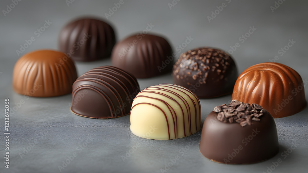 A chocolate dessert with a chocolate glaze and chocolate sprinkles. The dessert is sitting on a white plate A chocolate dessert with a chocolate glaze and chocolate sprinkles. The dessert is sitting on a white plate
