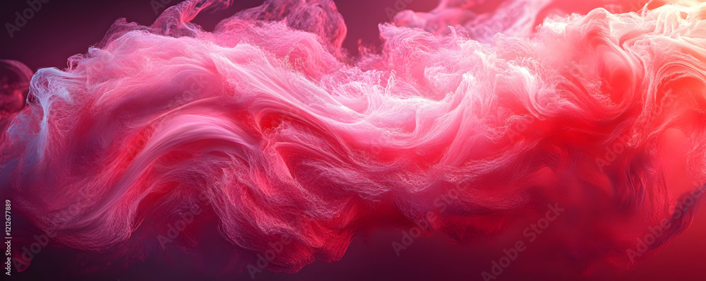 Pink Ink Swirling, Abstract Background Pink Ink Swirling, Abstract Background