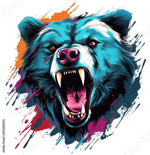 Graffiti Grizzly Bear photo