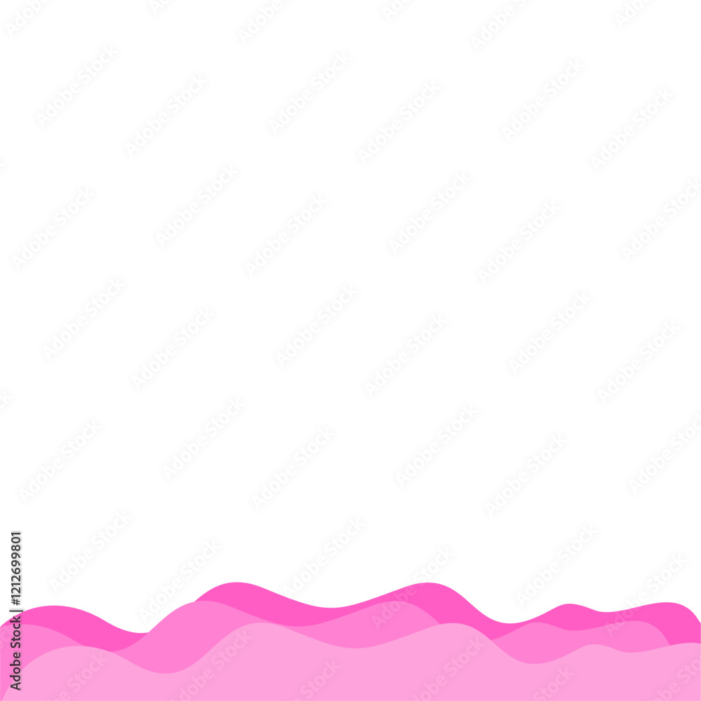 Valentine's Bottom Wave Border Valentine's Bottom Wave Border
