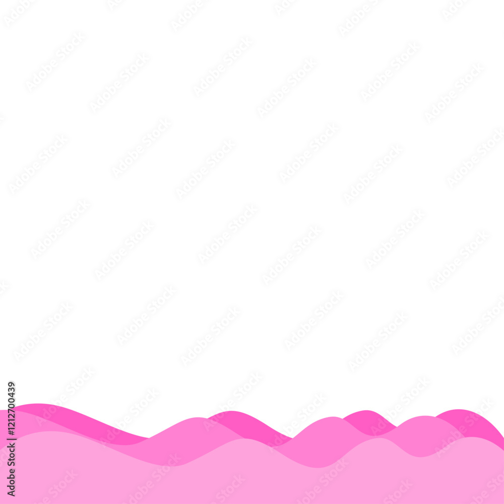 Valentine's Bottom Wave Border Valentine's Bottom Wave Border
