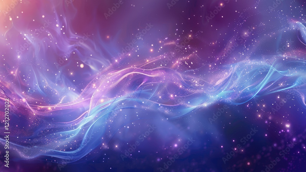 Obraz premium An enchanting digital artwork featuring a faint pulsing magical light in an anime style. This vibrant background evokes a sense of wonder and fantasy, perfect for creative projects.