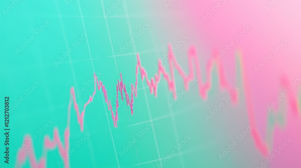 Abstract Pink Stock Market Graph Data Visualization Abstract Pink Stock Market Graph Data Visualization