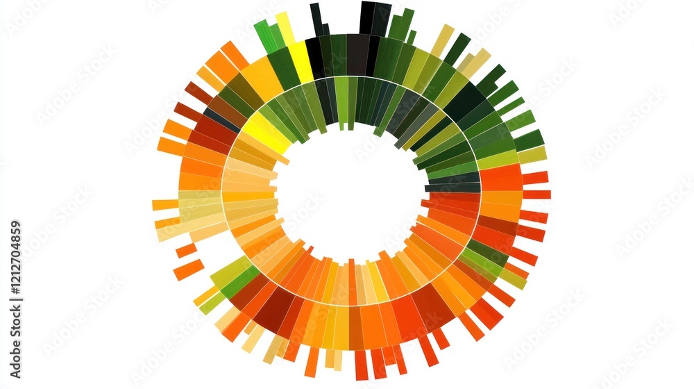 Fototapeta premium Abstract Circular Color Spectrum Design