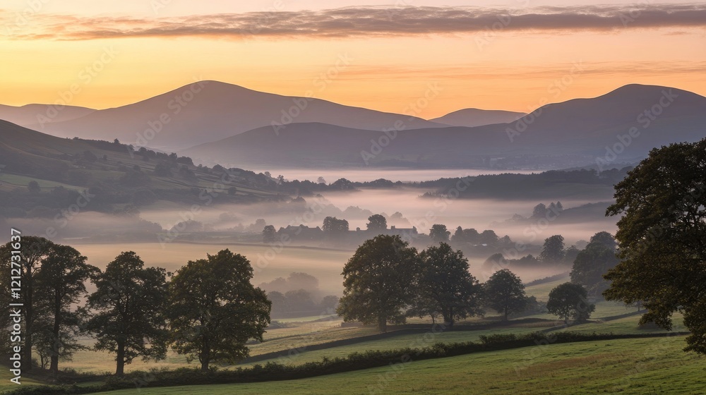 The sky at sunrise glows with an ethereal light, each shade perfectly harmonized as in a real photograph. The sky at sunrise glows with an ethereal light, each shade perfectly harmonized as in a real photograph.