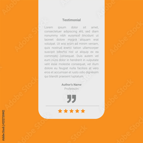Communication or suggestion testimonial in chat bubble design. Bubble testimonial banner, quote, infographic. Social media post template designs for quotes. Creative Testimonial, client review.