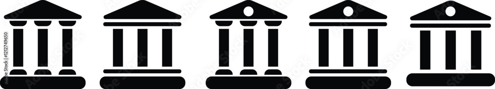 Bank icon set. bank vector icon set. vector eps10. Bank icon set. bank vector icon set. vector eps10.