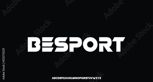 Modern Heavy Bold Font. Regular and Italic Typography urban style alphabet bold heavy fonts for fashion, sport, technology, digital, movie, logo design, vector illustration
