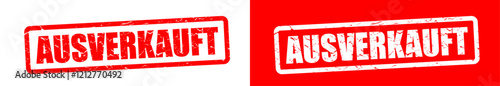 Ausverkauft Stempel rot 