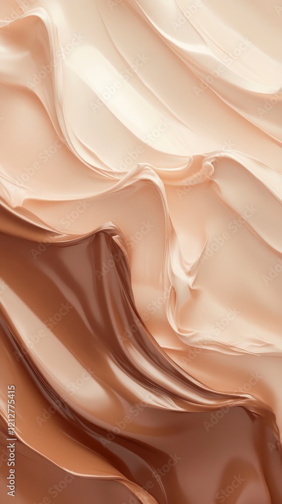 Fototapeta premium An abstract Mocha Mousse color gradient background, transitioning seamlessly into cream and copper tones
