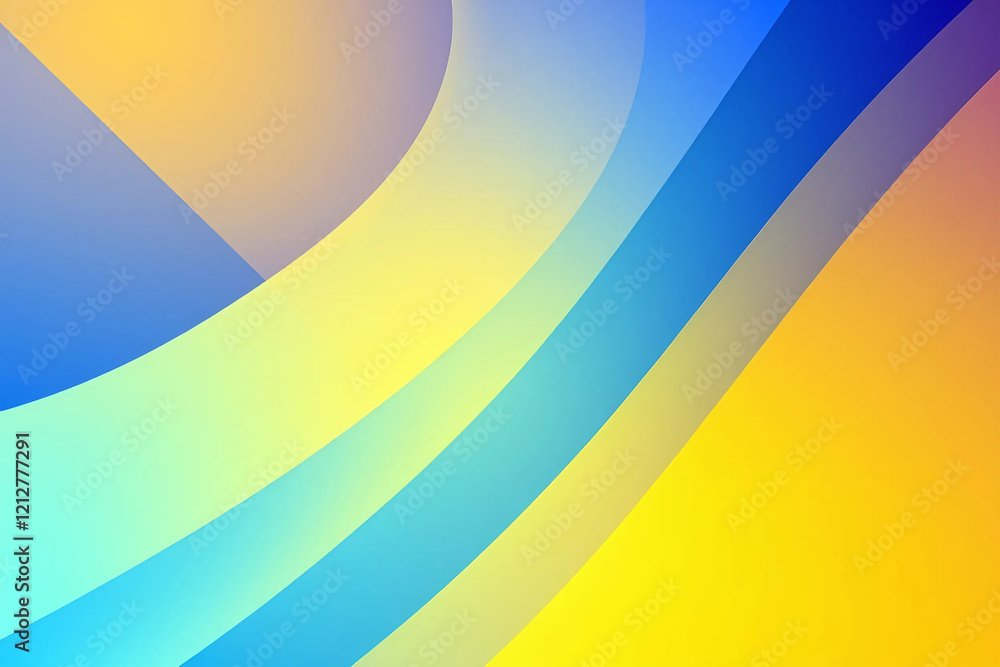 Modern Abstract Geometric Background with Yellow to Blue Gradient Design Modern Abstract Geometric Background with Yellow to Blue Gradient Design