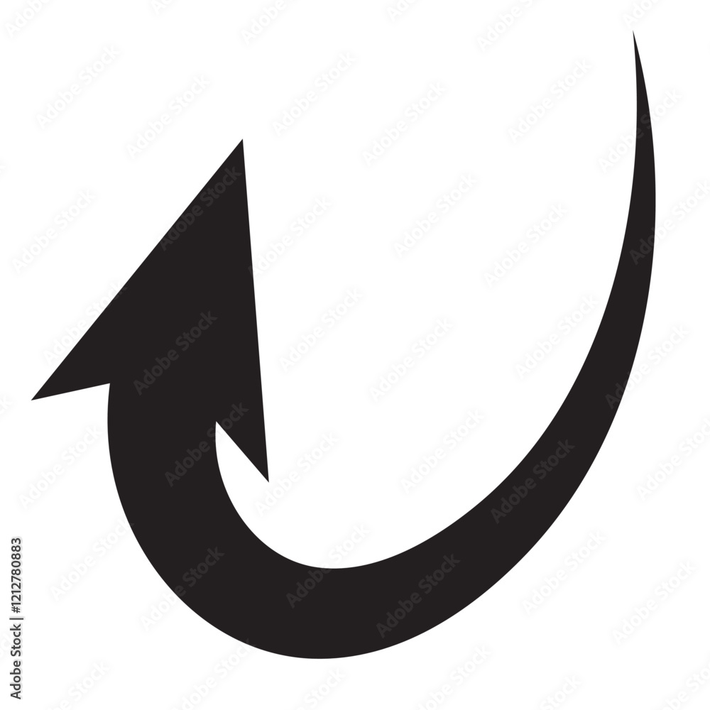 curved arrow png, black curved arrow icon ioslated on transparent background curved arrow png, black curved arrow icon ioslated on transparent background