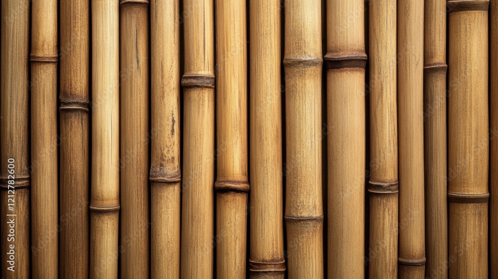 Fototapeta premium Natural bamboo texture: vertical stalks and organic patterns