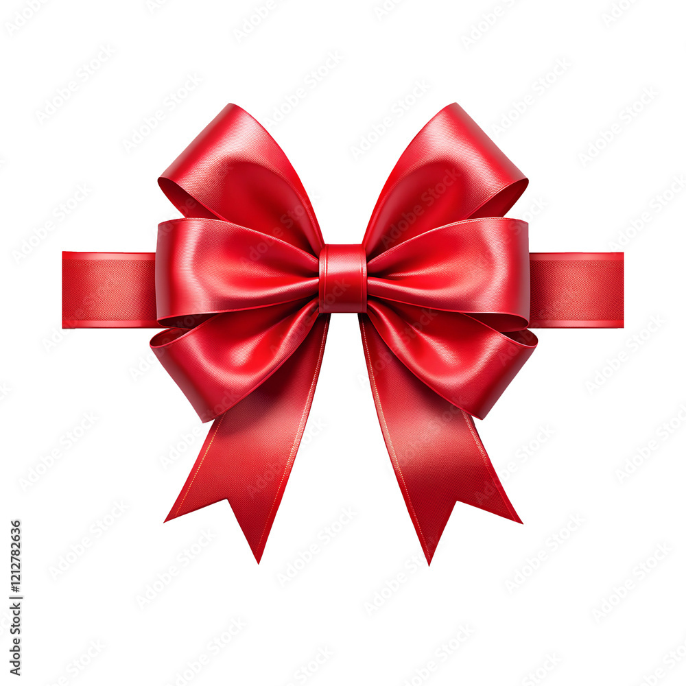 red bow isolated on white and transparent background, png red bow isolated on white and transparent background, png