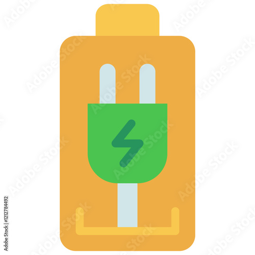 battery charge flat icon