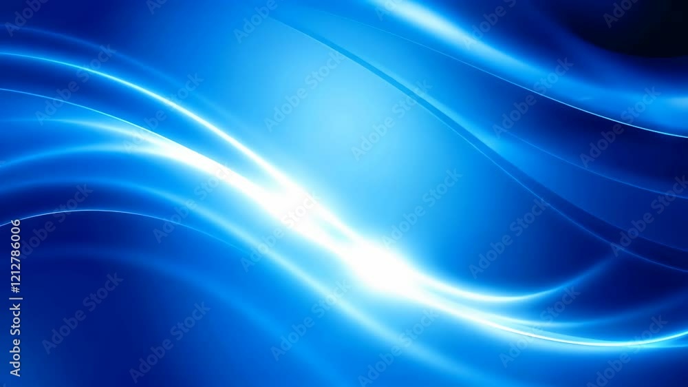 Abstract Blue Waves A Futuristic Digital World Depicted in Smooth Glowing Motion Abstract Blue Waves A Futuristic Digital World Depicted in Smooth Glowing Motion