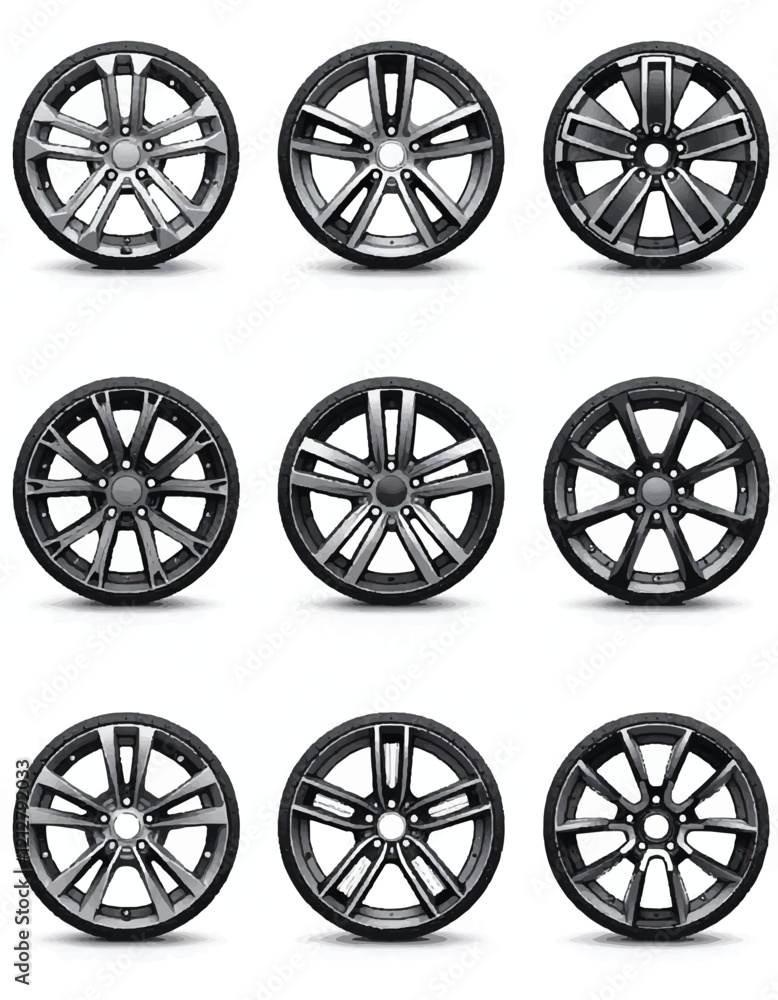 set of car wheels set of car wheels
