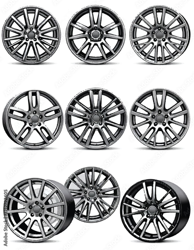 set of car wheels set of car wheels