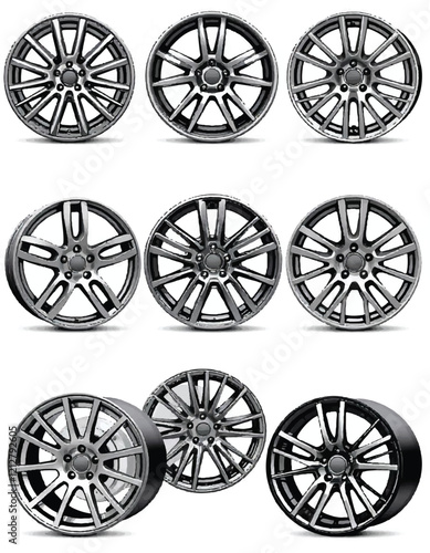 set of car wheels