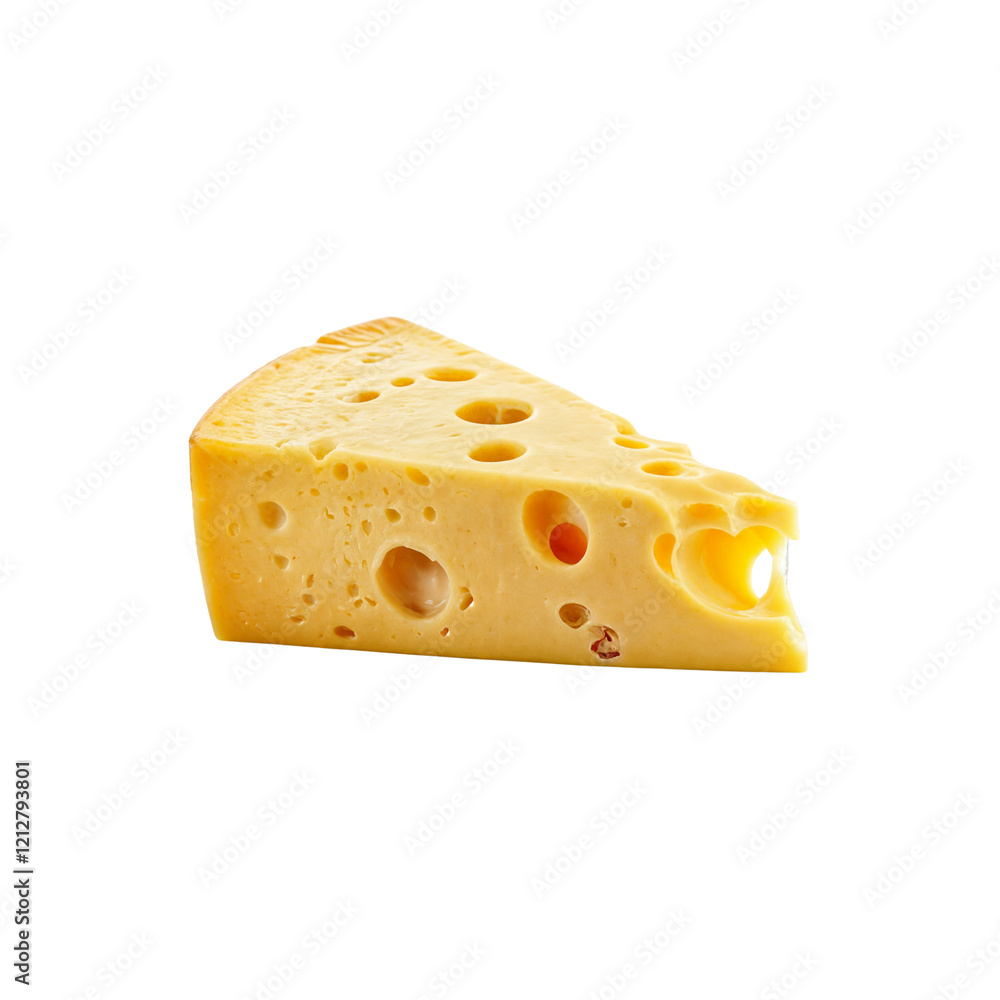 Swiss Cheese Delight: A close-up shot of a perfect wedge of Swiss cheese, showcasing its distinctive holes, inviting viewers with its creamy texture and rich flavor. Swiss Cheese Delight: A close-up shot of a perfect wedge of Swiss cheese, showcasing its distinctive holes, inviting viewers with its creamy texture and rich flavor.