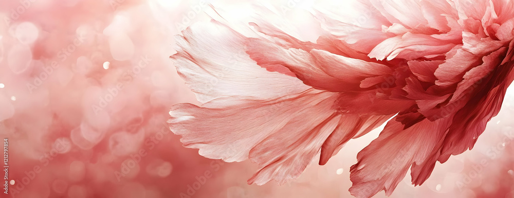 Pink peony blossom, bokeh background, beauty Pink peony blossom, bokeh background, beauty