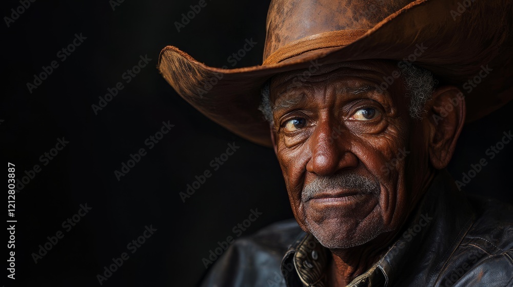Resilient Cowboy: Portrait of an Elderly Man Embracing His Alter Ego Resilient Cowboy: Portrait of an Elderly Man Embracing His Alter Ego