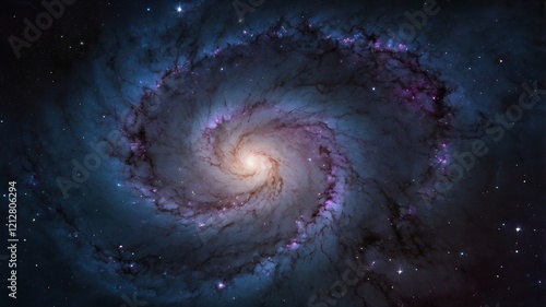 Night Sky with Stars, Nebula, and Galaxy – Cosmic Universe Background