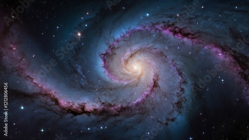 Night Sky with Stars, Nebula, and Galaxy – Cosmic Universe Background
