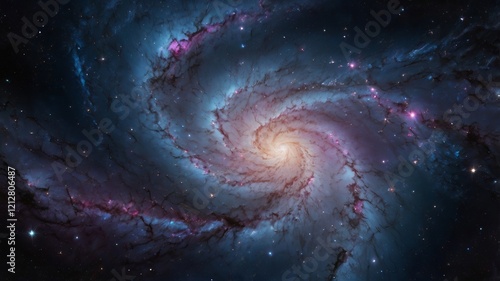 Night Sky with Stars, Nebula, and Galaxy – Cosmic Universe Background