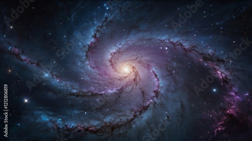 Night Sky with Stars, Nebula, and Galaxy – Cosmic Universe Background