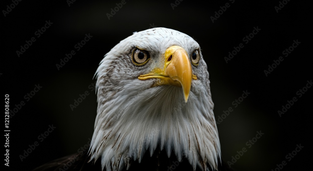 Majestic bald eagle with piercing eyes and striking features Majestic bald eagle with piercing eyes and striking features
