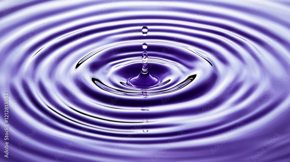 Purple Water Drop Ripples Abstract Background Purple Water Drop Ripples Abstract Background