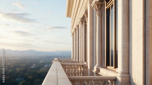 lose-up of detailed architectural elements on a luxury home, such as ornate window frames or intricate stonework, emphasizing craftsmanship and quality in real estate visuals