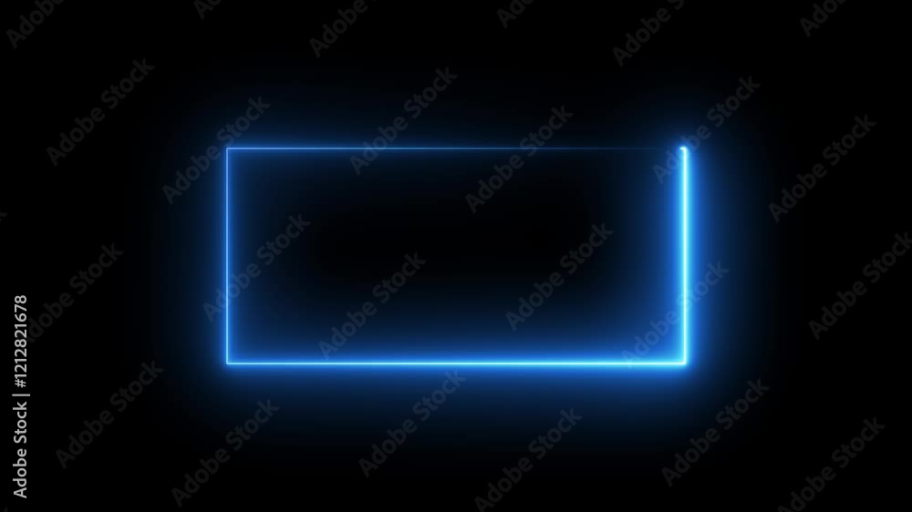 Abstract glowing neon rectangle border frame in the shape rectangle glowing and futuristic energy line Neon abstract red color rectangle shape line animation. Abstract glowing neon rectangle border frame in the shape rectangle glowing and futuristic energy line Neon abstract red color rectangle shape line animation.