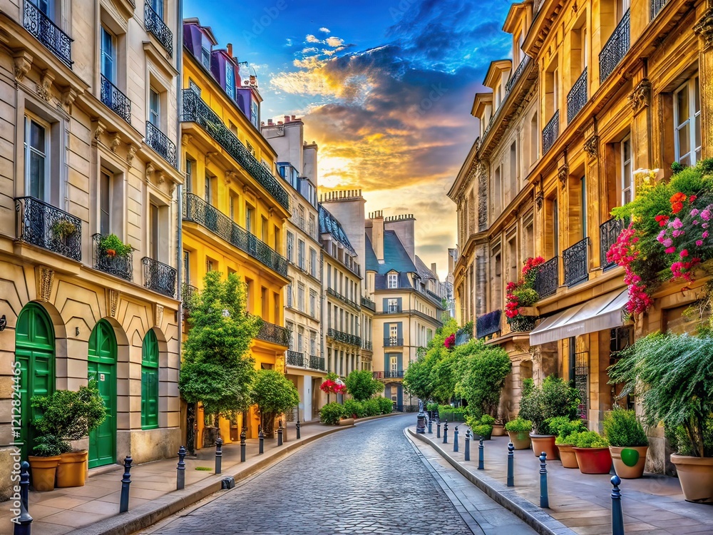 Paris Rivoli Street - Architectural Beauty, Rule of Thirds Photography Paris Rivoli Street - Architectural Beauty, Rule of Thirds Photography