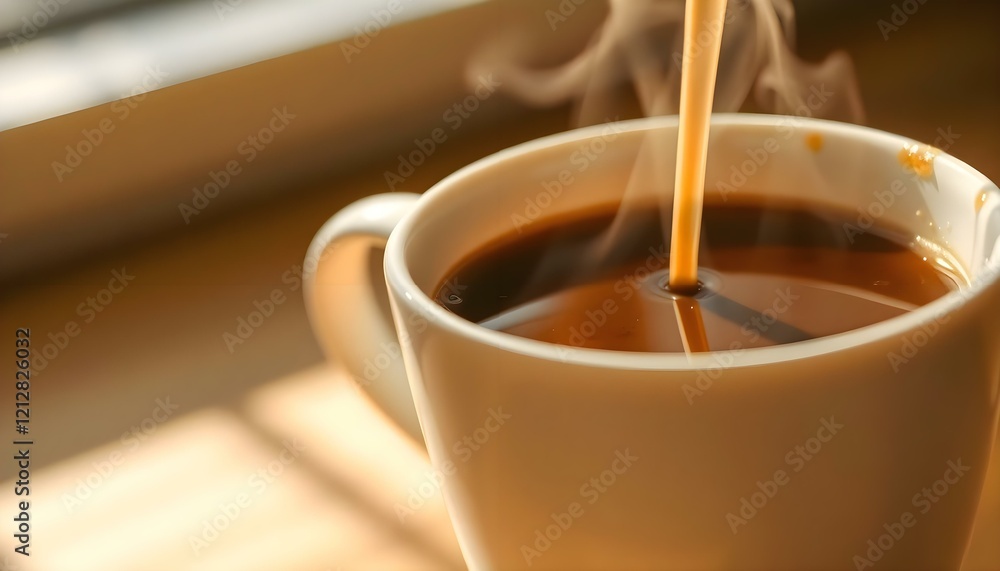 a cup of coffee with steam coming out of it a cup of coffee with steam coming out of it