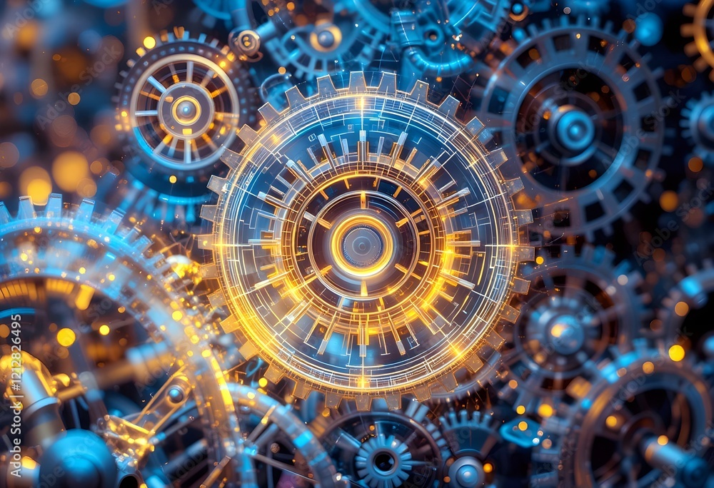 Interconnected gears Interconnected gears