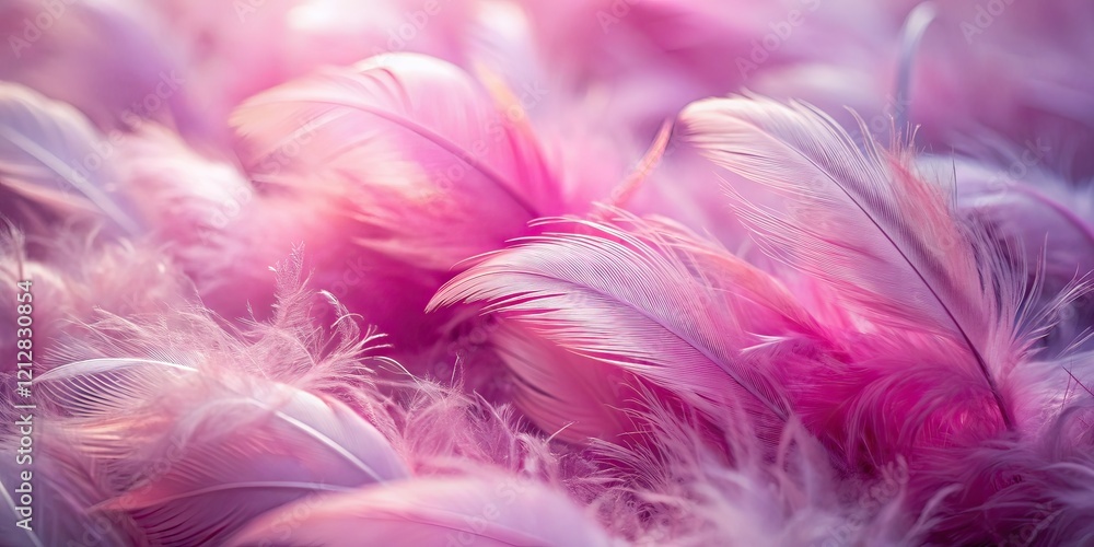 Pink Feather Background AI Photo, Documentary Style Pink Feather Background AI Photo, Documentary Style