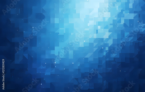 art design blue digital pixel