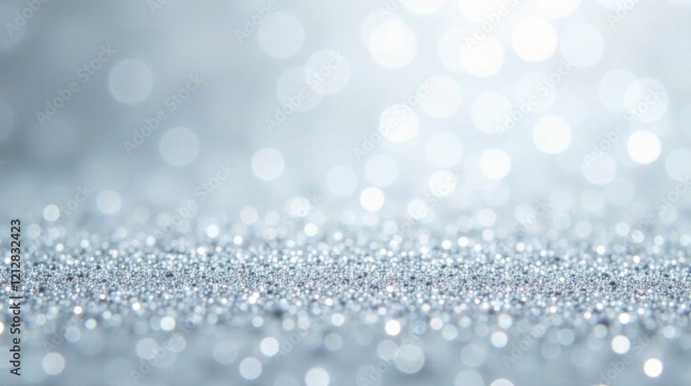 A Sparkling Silver Background Texture Featuring Defocused Glimmering Lights and a Subtle Gradient A Sparkling Silver Background Texture Featuring Defocused Glimmering Lights and a Subtle Gradient