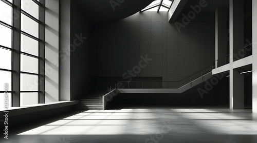 Black and white abstract minimalist background for graphic design or graphic resource  wallpaper or backdrop