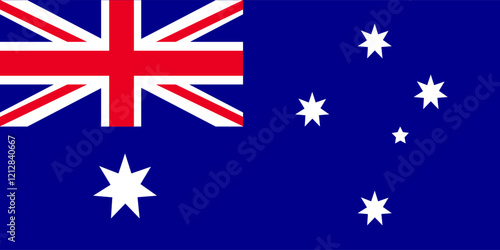 Australia national flag. Flag of Australia