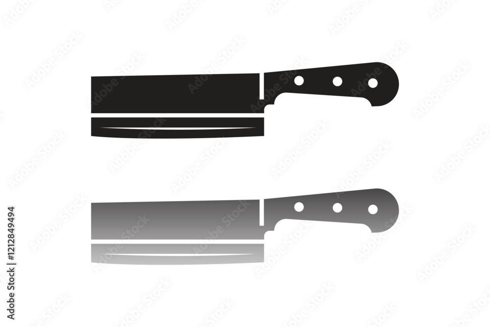 knife silhouettes with white background and color versions vector illustration, Knife vector icons. Knife icon set knife silhouettes with white background and color versions vector illustration, Knife vector icons. Knife icon set