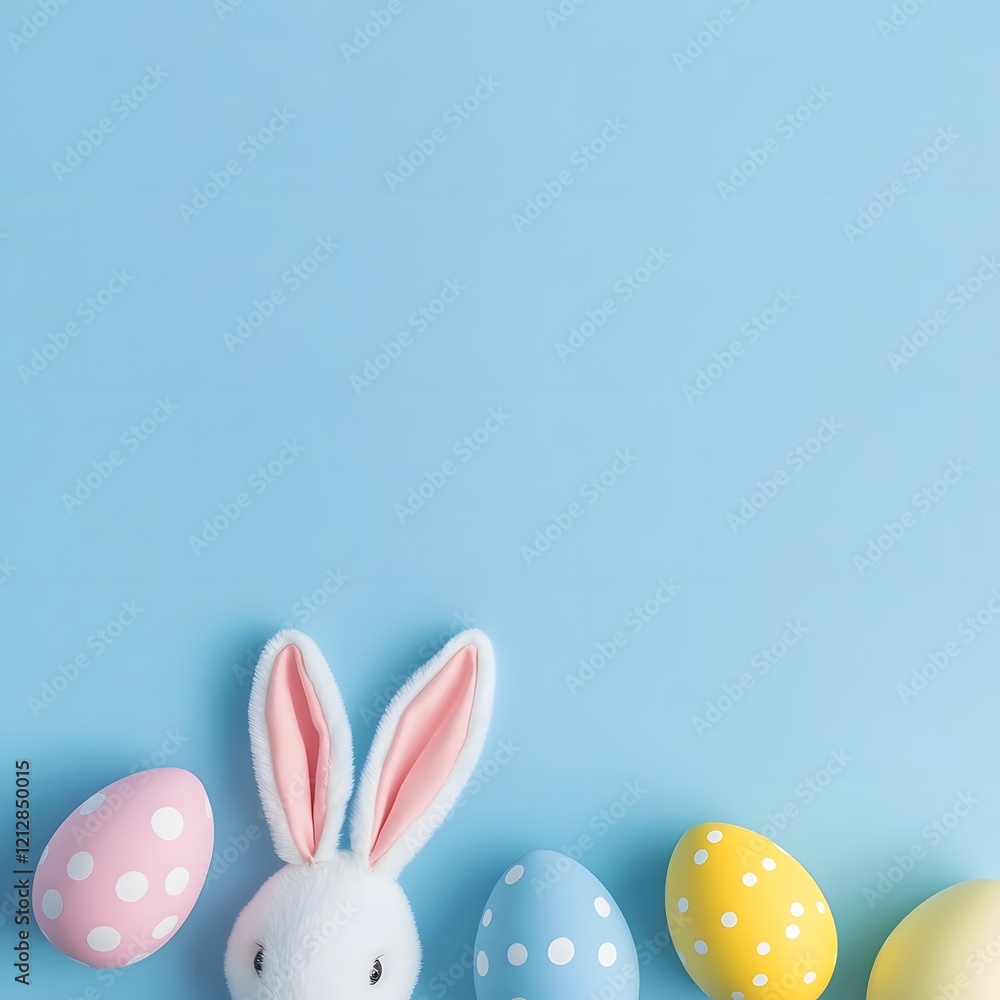 Easter bunny ears with Easter eggs Easter bunny ears with Easter eggs