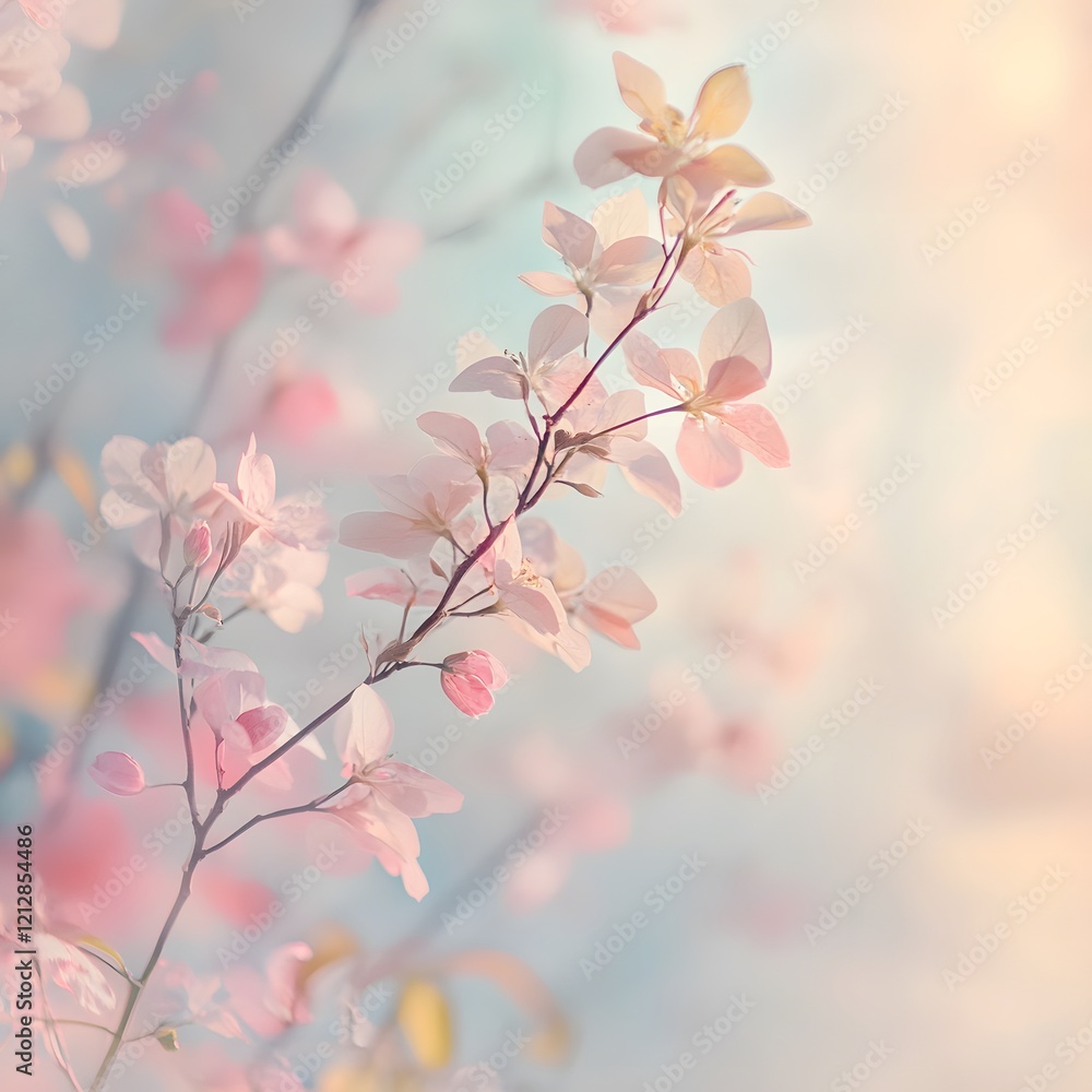 spring awakening flowers in pastel colors spring awakening flowers in pastel colors